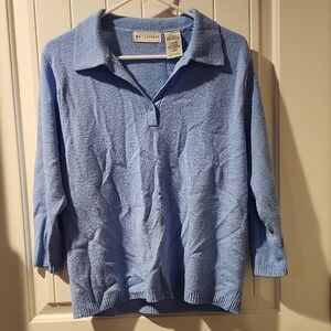 White Stag Sky Blue Knit Top
